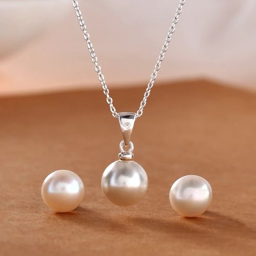 Pearl Sterling Silver Necklace